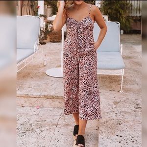 NWT Buddy Love “Summer Lover” Leopard Jumpsuit